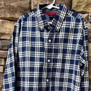 GAP kids Boys Plaid L/S Button up Shirt size L(10)